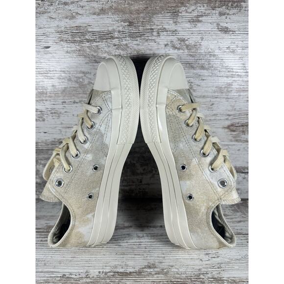 Women's Converse Chuck 70 Ox Low 'Beach Dye' Beige/Cream Sneakers Sz 7 EUC! - Picture 6 of 10
